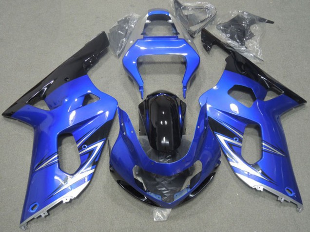2001-2003 Blue White Glossy Black Suzuki GSXR 600 Motorcycle Fairings UK