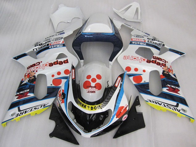 2001-2003 White Blue Red Yellow Black Dark Dog Suzuki GSXR 600 Motorcycle Fairings UK