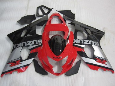 Buy 2004-2005 Red Silver Glossy Black Suzuki GSXR 600 Motorcycle Fairings UK