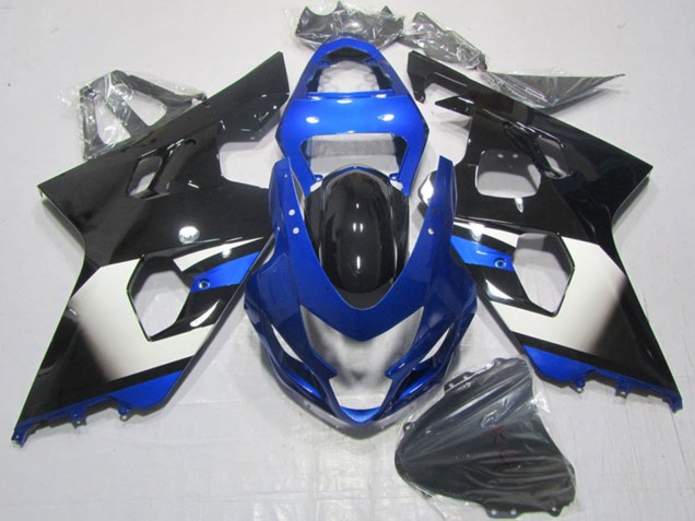 2004-2005 Blue White Black Suzuki GSXR 600 Motorcycle Fairings UK