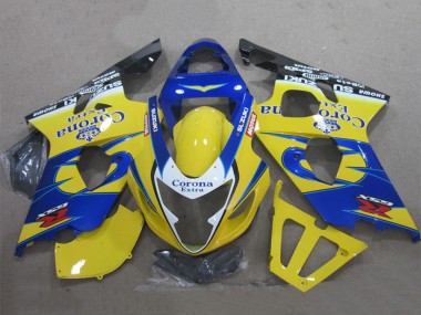 Buy 2004-2005 Yellow Blue White Black Corona Extra Suzuki GSXR 600 Motorcycle Fairings UK