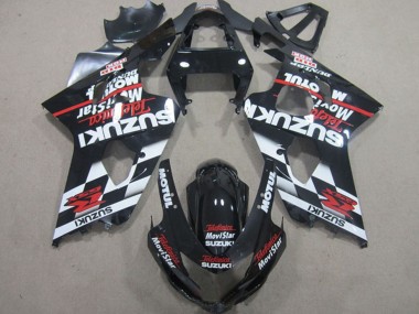 Buy 2004-2005 Glossy Black Red White Telefonica MoviStar Suzuki GSXR 600 Motorcycle Fairings UK