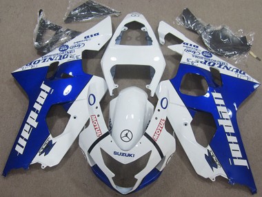 Buy 2004-2005 White Blue Jordan Motul Suzuki GSXR 600 Motorcycle Fairings UK