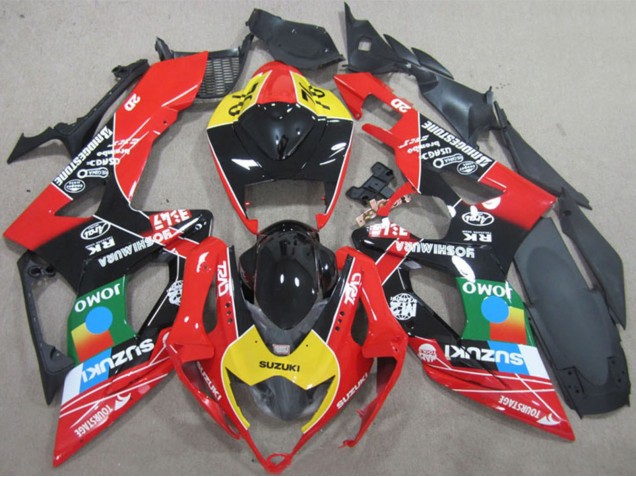 2006-2007 Red Yellow Green Blue Black JOMO Suzuki GSXR 600 Motorcycle Fairings UK