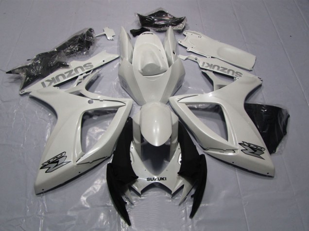 2006-2007 White Suzuki GSXR 600 Motorcycle Fairing UK