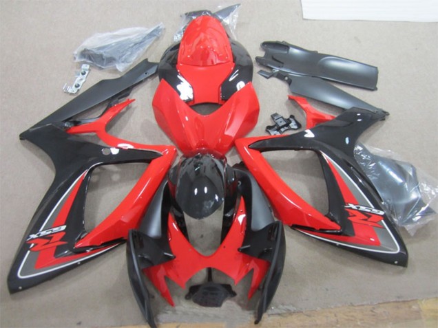 2006-2007 Red Black Suzuki GSXR 600 Motorcycle Fairings UK