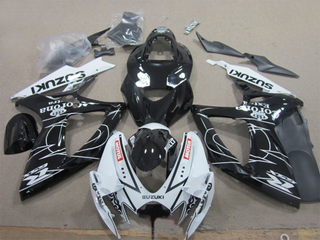 2006-2007 White Black Corona Extra Motul Suzuki GSXR 600 Motorcycle Fairings UK