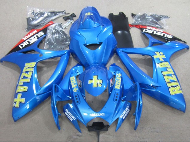 2006-2007 Blue Gold Red Rizla Suzuki GSXR 600 Motorcycle Fairings UK