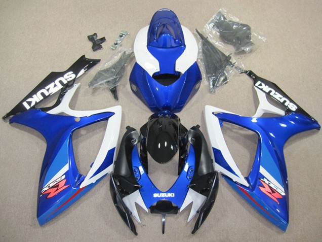 2006-2007 White Blue Glossy Black Red Suzuki GSXR 600 Motorcycle Fairing UK