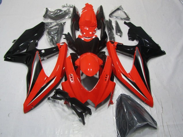 2008-2010 Red Black Suzuki GSXR 600 Motorcycle Fairings UK