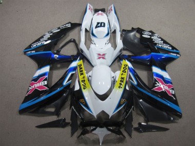 Buy 2008-2010 White Blue Black Yellow Dark Dog Pink X Suzuki GSXR 600 Motorcycle Fairings UK