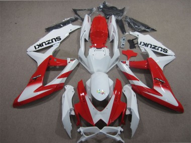 Buy 2008-2010 White Red Suzuki GSXR 600 Motorcycle Fairings UK