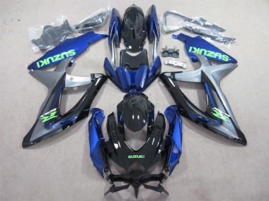 Buy 2008-2010 Blue Silver Glossy Black Green Suzuki GSXR 600 Motorcycle Fairings UK