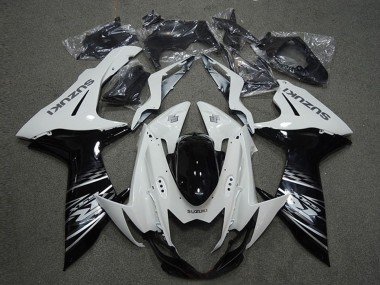 Buy 2011-2024 White Glossy Black Suzuki GSXR 600 Motorcycle Fairings UK