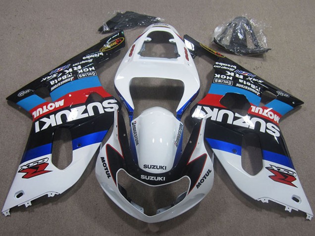 2001-2003 White Blue Red Black Motul Suzuki GSXR 750 Motorcycle Fairings UK