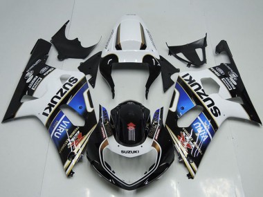 Buy 2001-2003 White Blue Glossy Black Viru Suzuki GSXR 750 Motorcycle Fairings UK