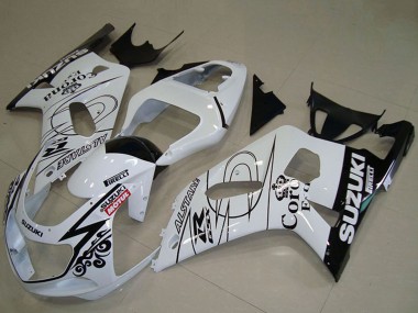 Buy 2001-2003 White Black Alstare Corona Extra Motul Suzuki GSXR 750 Motorcycle Fairings UK