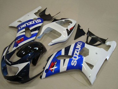 Buy 2001-2003 White Blue Glossy Black Red Suzuki GSXR 750 Motorcycle Fairings UK