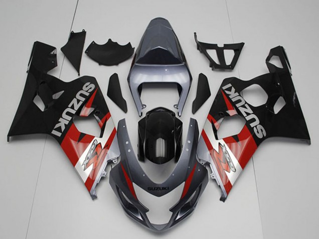 2004-2005 Silver Grey Red Black Suzuki GSXR 750 Motorcycle Fairings UK