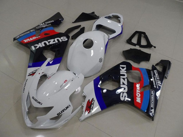 2004-2005 White Blue Red Black Motul Suzuki GSXR 750 Motorcycle Fairings UK