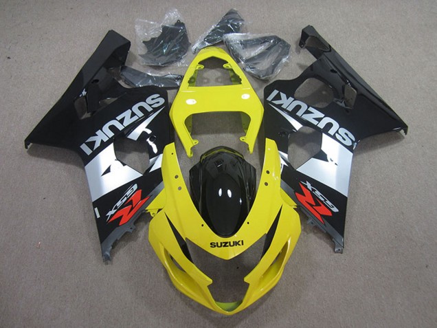 2004-2005 Yelow Silver Black Suzuki GSXR 750 Motorcycle Fairings UK