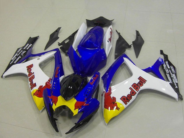 2006-2007 Blue White Yellow Red Bull Suzuki GSXR 750 Motorcycle Fairings UK