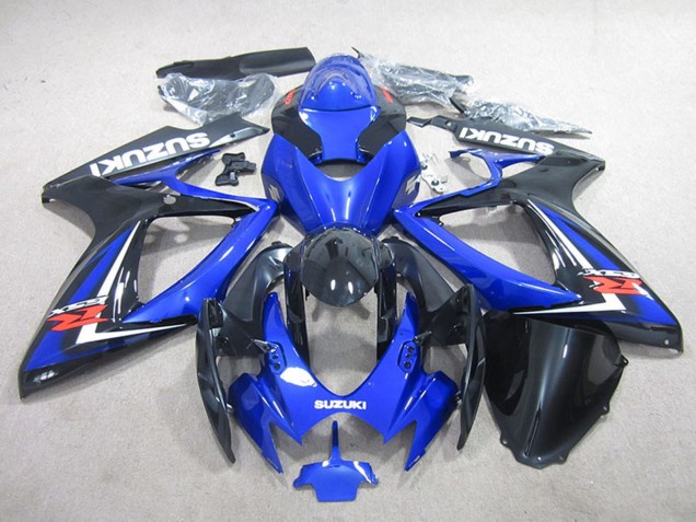 2006-2007 Blue Glossy Black Suzuki GSXR 750 Motorcycle Fairings UK