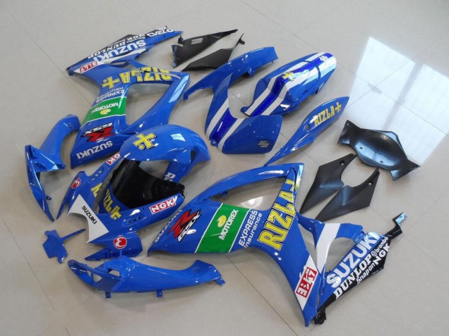 2006-2007 Blue White Green Black Gold Rizla Suzuki GSXR 750 Motorcycle Fairings UK