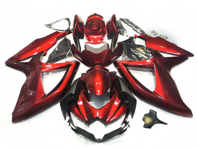 2008-2010 Glossy Red Suzuki GSXR 750 Motorcycle Fairings UK