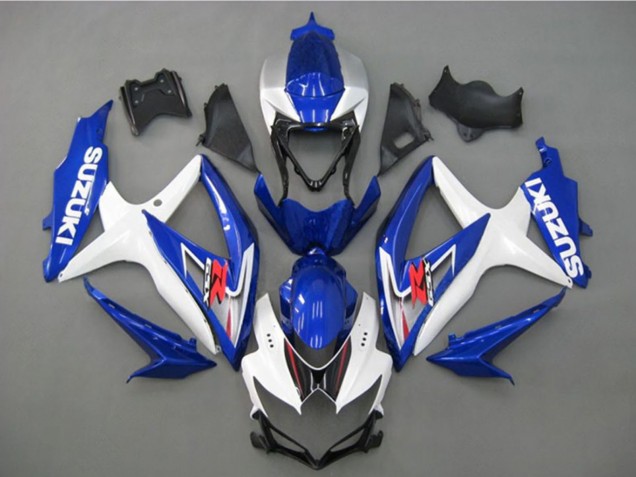 2008-2010 White Silver Blue Black Suzuki GSXR 750 Motorcycle Fairing UK