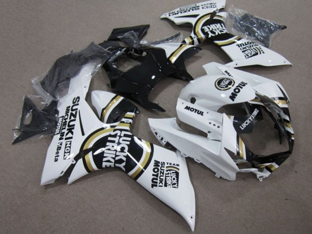 2011-2024 White Lucky Strike Black Motul Suzuki GSXR 750 Motorcycle Fairings UK
