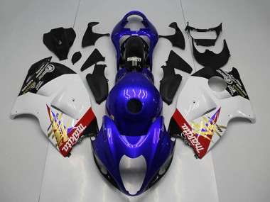 Buy 1996-2007 Blue White Suzuki GSXR 1300 Hayabusa Motorcycle Fairing UK