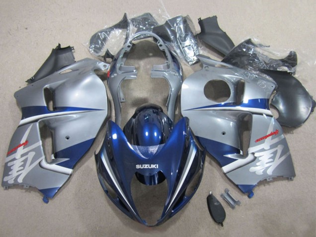 1996-2007 Silver Blue Suzuki GSXR 1300 Hayabusa Motorcycle Fairings UK