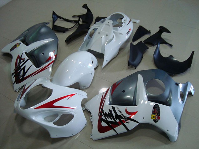 1996-2007 White Red Matte Grey Suzuki GSXR 1300 Hayabusa Motorcycle Fairings UK