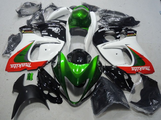 2008-2020 White Green Red Makita Suzuki GSXR 1300 Hayabusa Motorcycle Fairings UK