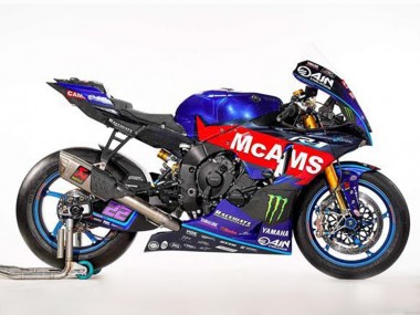 Buy 2002-2003 Blue Red McAMS Green Monster Yamaha YZF R1 Motorcycle Fairings UK