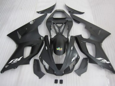 Buy 2000-2001 Matte Black White Decal Yamaha YZF R1 Motorcycle Fairings UK