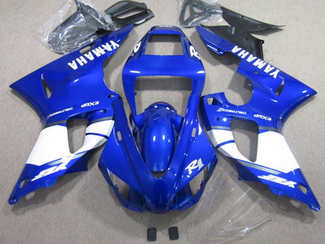 2002-2003 Blue White Yamaha YZF R1 Motorcycle Fairings UK