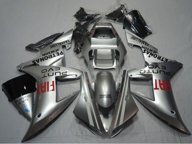 2002-2003 Silver Red Fiat Yamaha YZF R1 Motorcycle Fairings UK