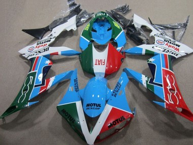 Buy 2004-2006 White Blue Red Green White Fiat Motul Yamaha YZF R1 Motorcycle Fairings UK