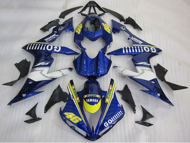 2004-2006 Blue Yellow White Go 46 Yamaha YZF R1 Motorcycle Fairings UK