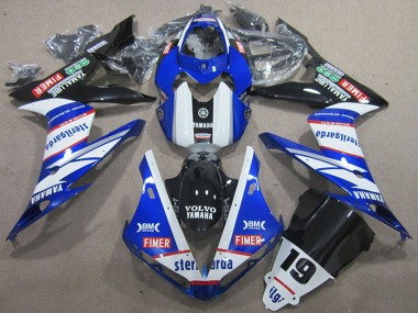 Buy 2004-2006 White Blue Black Red Volvo Sterilgarda 19 Yamaha YZF R1 Motorcycle Fairings UK