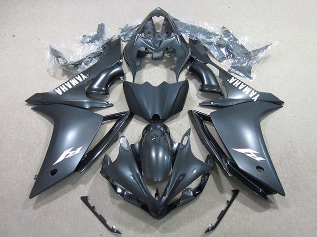 2007-2008 Matte Black White Decal Yamaha YZF R1 Motorcycle Fairings UK