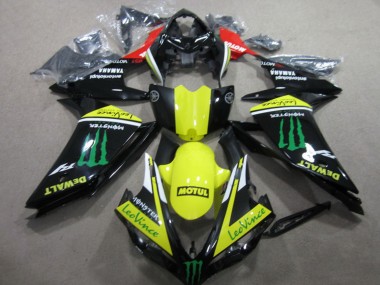 Buy 2007-2008 Red Yellow Black Green Monster Motul Leovince Yamaha YZF R1 Motorcycle Fairings UK
