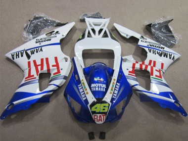 Buy 2009-2011 White Blue Red Fiat Motul Dunlop 46 Yamaha YZF R1 Motorcycle Fairings UK