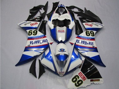 Buy 2009-2011 White Blue Black Sterilgarda SCALZ 69 Yamaha YZF R1 Motorcycle Fairings UK