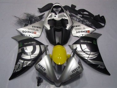 Buy 2012-2014 Silver Black IVECO Yamalube ENEOS Monster Yamaha YZF R1 Motorcycle Fairings UK