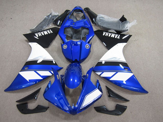 2012-2014 Blue White Glossy Black Yamaha YZF R1 Motorcycle Fairing UK