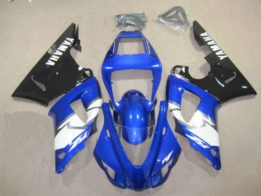 Buy 2012-2014 Blue White Glossy Black Yamaha YZF R1 Motorcycle Fairing Kits UK