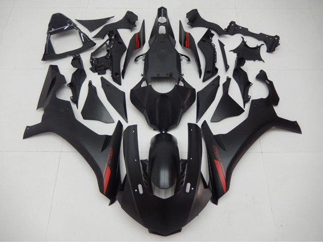 2015-2019 Matte Black Red Yamaha YZF R1 Motorcycle Fairings UK